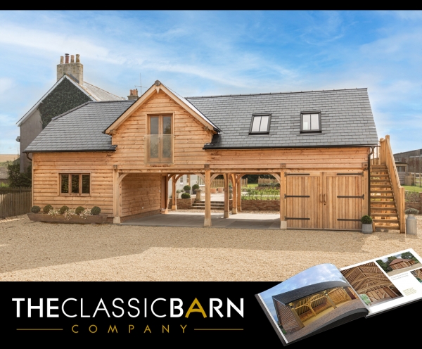 Full Build Service For Oak Framed Garages With Accommodation Space Above